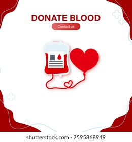 Background for donating blood in order to help people. The concept for hospital background.