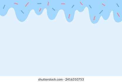 Background with donut glaze. pastel colorful. Pattern design for banner, poster, card, postcard, cover, brochure. Vector illustration