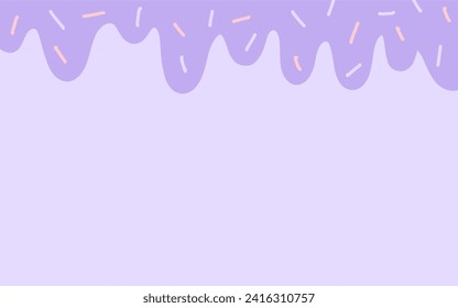 Background with donut glaze. pastel colorful. Pattern design for banner, poster, card, postcard, cover, brochure. Vector illustration