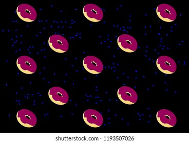 Background Donuts Go Out of Space 