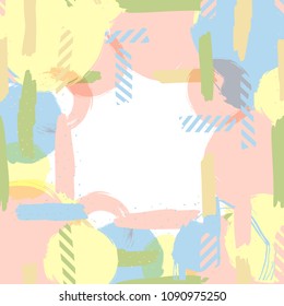 Background with doodle circles randomly distributed, vector