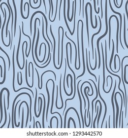 Background of doodle hand drawn lines. Wooden Seamless Pattern. Ornament with flowing lines.