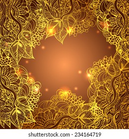 background with doodle and light