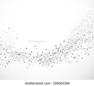 Background with dot clusters, abstract background in gray color
