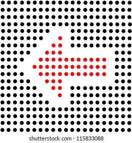 background dots Arrow icon