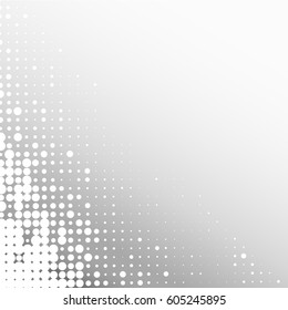 Background of dots, circles and halftones