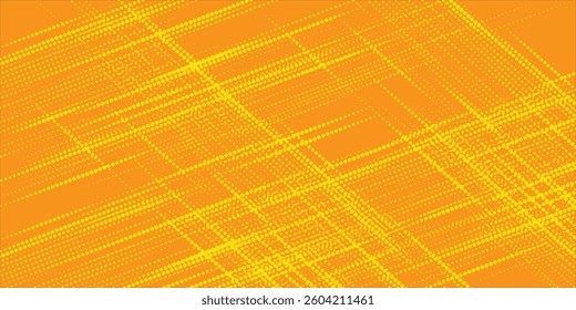 Background dots halftone yellow color pattern gradient texture . Dots pop art comics sport style vector illustration.