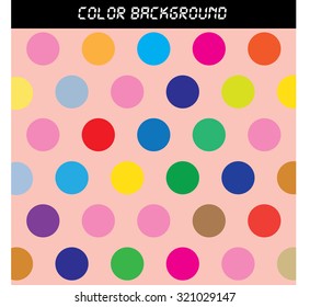 Background dots with many color