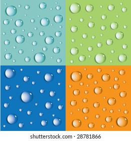 Background from the drops. Vector.