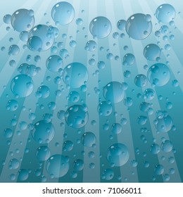 Background from the drops. Vector.