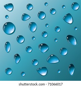 Background from the drops. Vector.