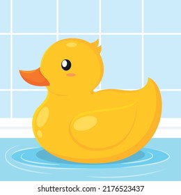 Background duck toys vector illustration