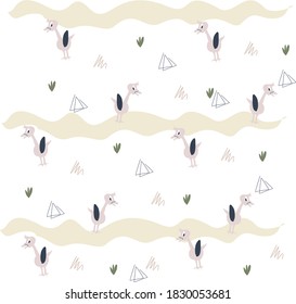 Background. Ducks. Abstraction. Vector image for printing and textiles.