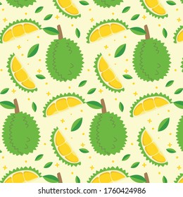 Background durian with green and yellow color