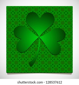 background with dutch clover green