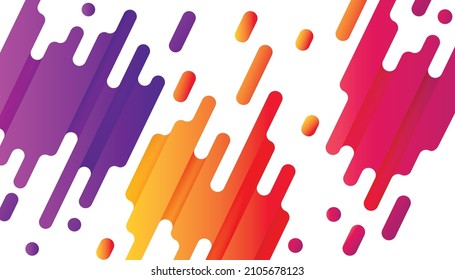 Background with dynamic rounded lines in diagonal rhythm