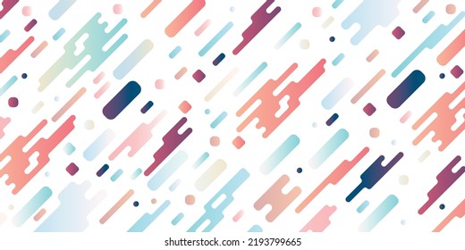 Background with dynamic rounded lines in diagonal rhythm