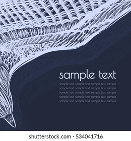 Background with eagle.Abstract backdrop. Base for design flyer, cover page, invitation card, visiting card.Vector illustration.
