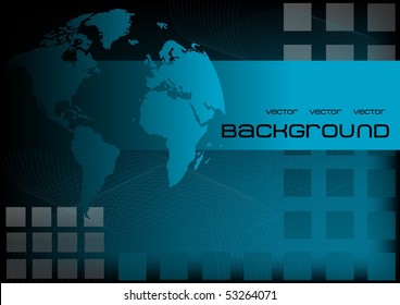 Background with Earth, vector
