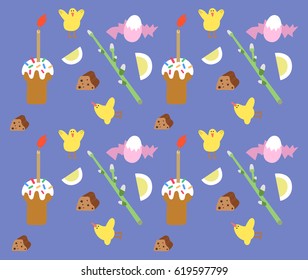 Background with Easter attributes.