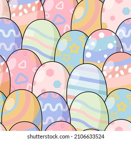 The background easter day design of the pattern for the carpet background. fabric wallpaper and shirt vector image