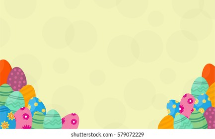 Background of easter egg vector