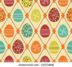 Background with Easter eggs