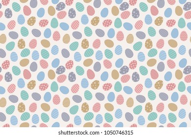 Background with Easter eggs. Vector.