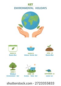 Antecedentes Eco. Guardar del planeta. Las Personas viven en un ecosistema. Salvar la vida en el ecosistema. Vector