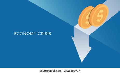 contexto de la situación de crisis económica. Hay billetes de dólar que están experimentando pánico. adecuado para los medios de publicidad financiera
