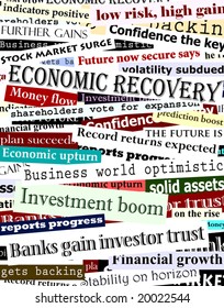 Background Editable Vector Design Of Newspaper Headlines About Economic Recovery