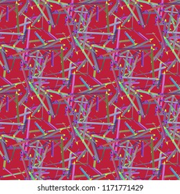 Background education multicolored pencil chaos seamless.