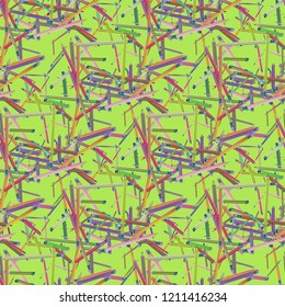 Background education multicolored pencil chaos seamless.