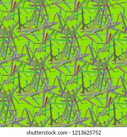 Background education multicolored pencil chaos seamless.