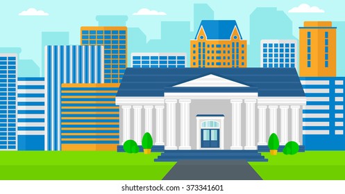 Background Educational Building Stock Vector (Royalty Free) 373341601 ...