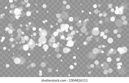 A background with the effect of glowing dust and bokeh lights. A Christmas background featuring shimmering dust, confetti, and sparks that create a sparkling effect. An overlay texture for your design