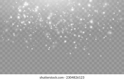 Un fondo con efecto de polvo brillante y luces de bokeh. Un fondo navideño con el polvo resplandeciente, el confetti y las chispas que crean un efecto brillante. Una textura superpuesta para tu diseño