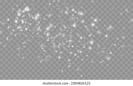 A background with the effect of glowing dust and bokeh lights. A Christmas background featuring shimmering dust, confetti, and sparks that create a sparkling effect. An overlay texture for your design