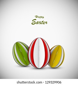 Background with eggs of paper. Eps 10
