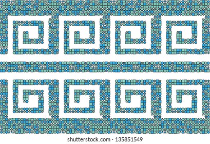 Background with Egyptian tracery