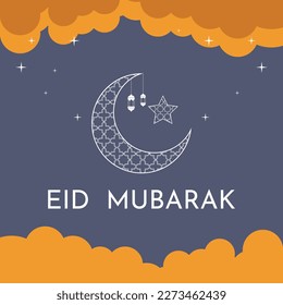fondo Eid al-Fitr, eid mubarak. Adecuado para colocar en contenido con ese tema