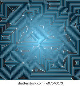 Background of electrical circuit. Vector illustration