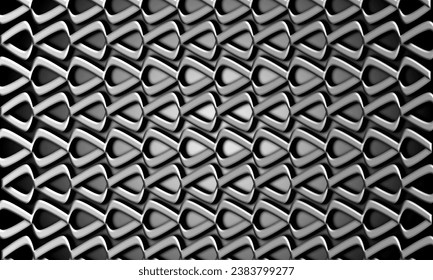 Background with an elegant 3D iron chain motif