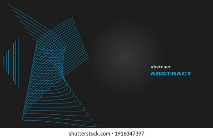 background with elegant blue outline on left for banners, social media backgrounds, business card backgrounds, business cards, book covers, wallpapers, posters