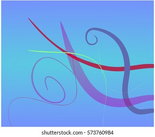 The background, elegant lines blend with other blue background full color