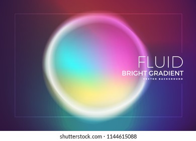 Background element design concept holographic fluid bright gradient.Creative layout composition template. Vector illustrations.