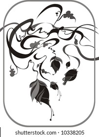BACKGROUND ELEMENT WITH FLOWERS
