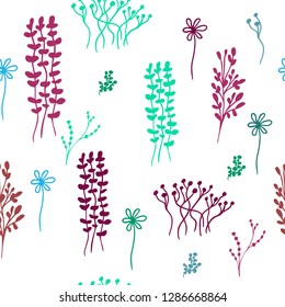 Background elements of flora. Vector