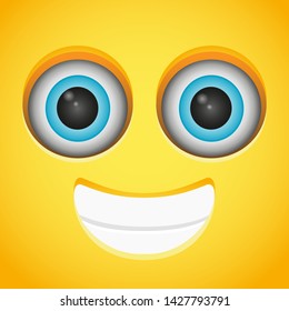 Background Emoji. Happy Expression Emoji. Face Vector. Design Art Clip Art.