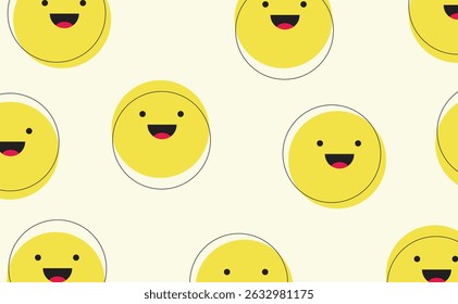Diseño único de la sonrisa amarilla remota del fondo